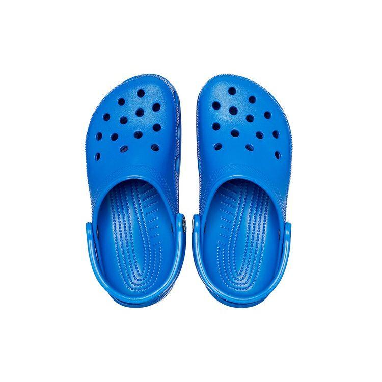Crocs Классические клоги из ЭВА с круглым носком, перфорированные, унисекс, цвет Молния-синий, 10001-4KZ