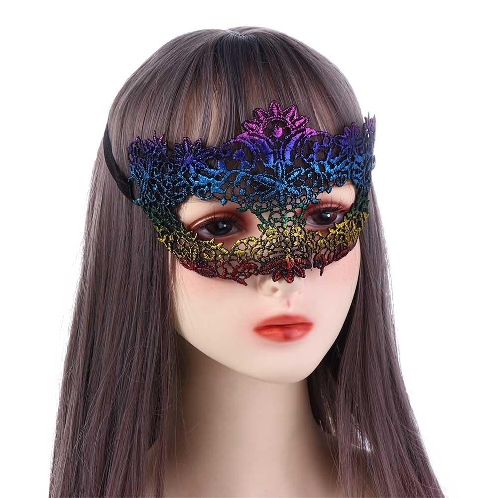 Props Eye Mask Masquerade Costume Bronzing Venice Mask Lace Masquerade Dance Masks Party Supplies