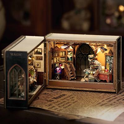 3D деревянная головоломка Маленький дом Сборка Строительная модель Конструкция DIY Мини кукольный домик С мебелью Кукольный домик Для Рождественского подарка