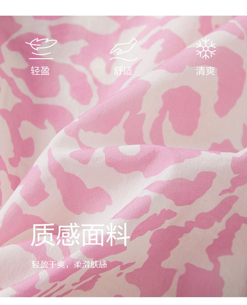JUZUI casual and fashionable hooded leopard print casual jacket for women's summer collection