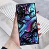 Креативные роскошные художественные узоры Чехол для телефона Для Samsung Galaxy S26 S25 S24 S23 S22 S21 S20 Ultra Plus FE 5G Черный Мягкий ТПУ