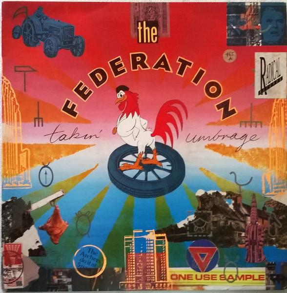 12-дюймовая пластинка FEDERATION - Takin' Umbrage 8702291 Mercury 1988 UK & Европа Танцевальная и Электронная Б/У