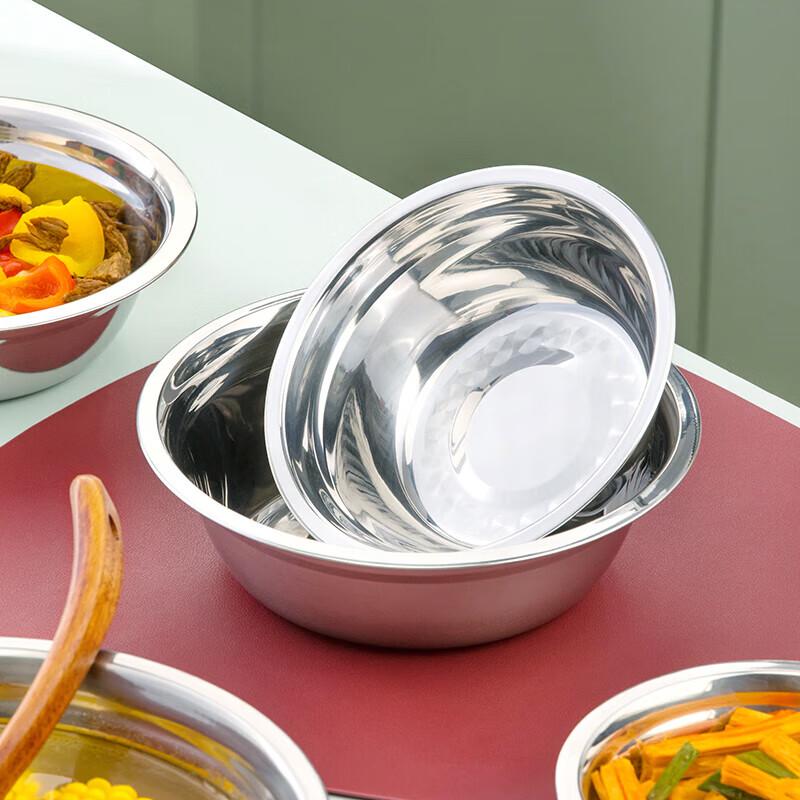 CHAHUA Премиальная плоская кухонная миска из нержавеющей стали
