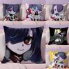 Подушка с принтом S-SKULLGIRLS Аниме Ультрамягкая, приятная для кожи ткань Комфорт как в облаках и скрытая молния