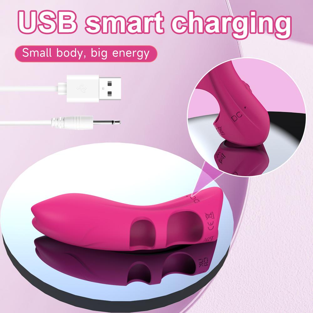 Пальчиковый вибратор 10 режимов вибрации Пуля Сосок Точка G Клиторальный стимулятор Перезаряжаемые клиторальные вибраторы Женская секс-игрушка для женщин