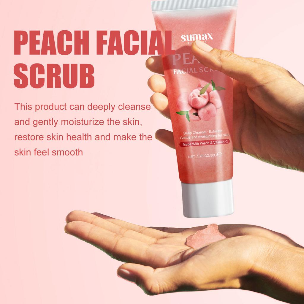 Персиковый скраб для лица