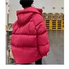 Thickened Korean-style Short Cotton-padded Jacket with Hood for Women, Loose Bread Coat for Winter