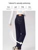 Petite Women's 2025 High-Waisted Slimming Blue Straight-Leg Stretch Cigarette Pants for Spring and Autumn