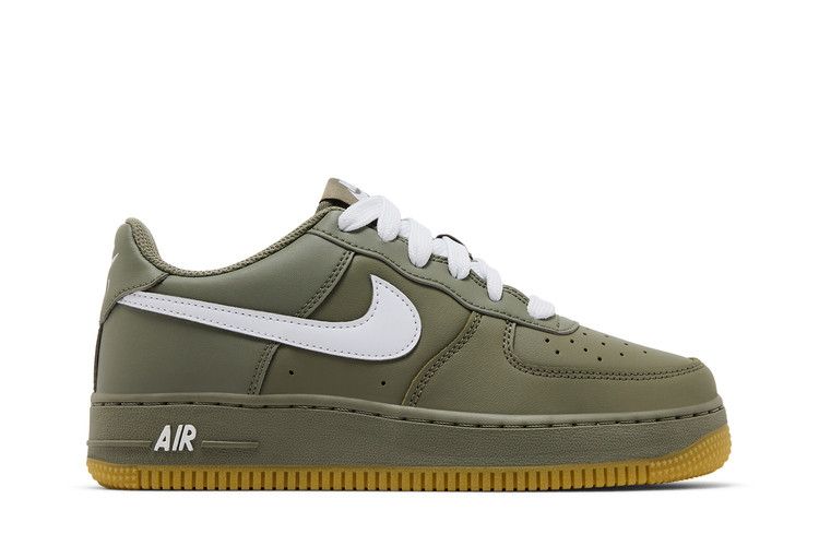 Kids' Sneakers Nike Air Force 1 Low LV8 Light Army Gum White (GS)