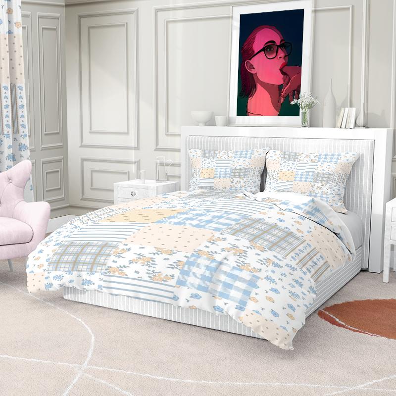 Comforter Nordic 3-Piece Bedding Set - Customizable Bedding With Free Gift Eco-Friendly & Hypoallergenic (Oeko-Tex Certified)