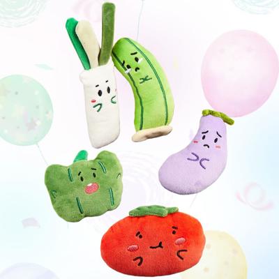 Игрушка для кошек в форме овоща с кошачьей мятой, устойчивая к царапинам, плюшевая игрушка для питомца
