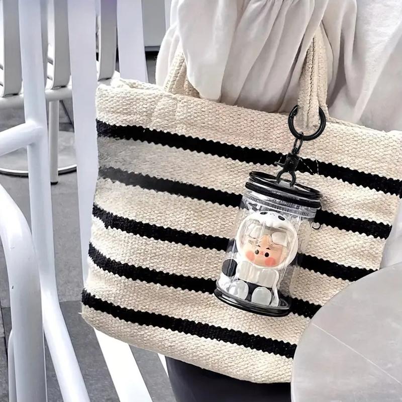 Ручная сумка для куклы Сумка для хранения куклы Дисплей Мини-сумка для хранения Брелок Прозрачная сумка-цилиндр из ПВХ