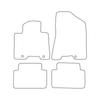 Velour Car Mat Set, Car Mats Fitting for Hyundai Tucson III 2015-2018, Kia Sportage IV 2015-2018, Black Trim