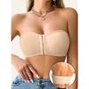 Seamless Strapless Sheath Bra with Removable Pads - Breathable, High Stretch Nylon Blend Women's |Great for Casual Wear and Yoga, Clashing Colors