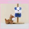 Charming Plush Dog Keychain Cute Stuffed Animal Hanging Decor For Bags