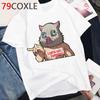 2023 Kawaii Japanese Anime Kimetsu No Yaiba T Shirt Cartoon Demon Slayer Tshirt Cool Demon Blade Graphic T-Shirt Unisex Female