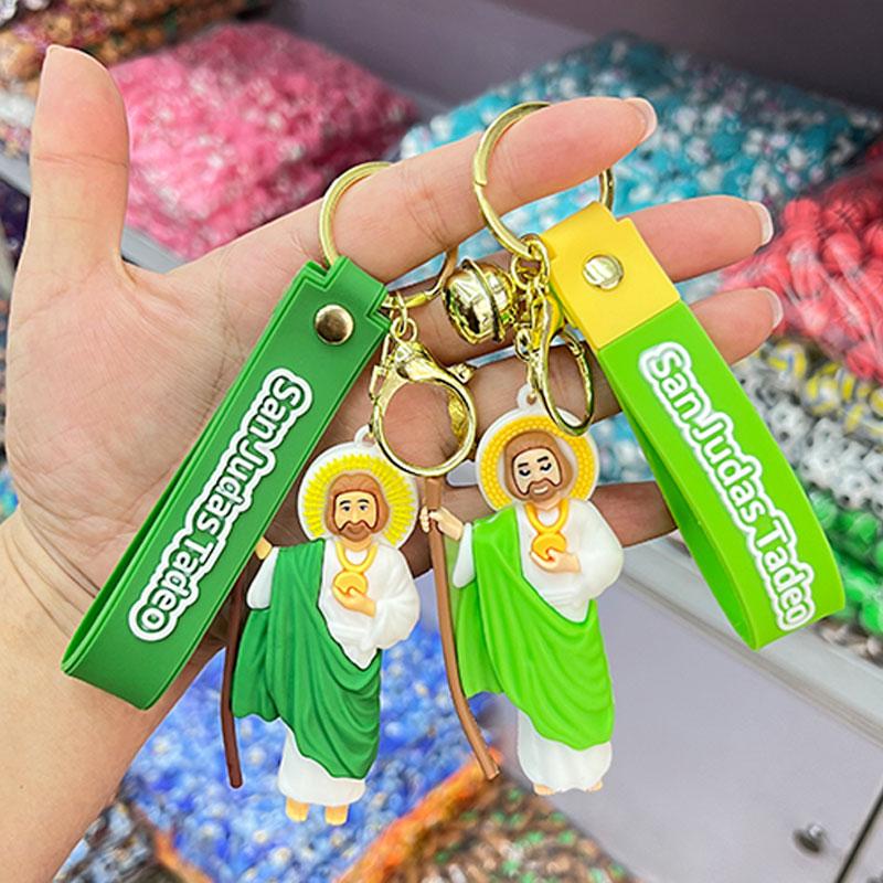 Jesus Virgen de Guadalupe Anime Keychain Foreign Backpack Pendant Friends Holiday Gift Christian Catholic