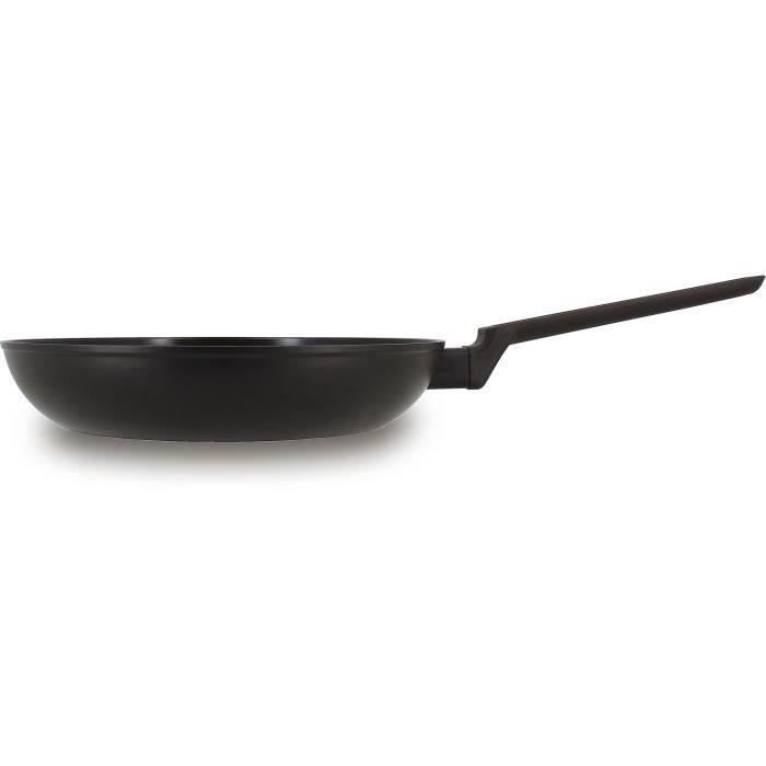 Poele - MENASTYL - 6020637 - En aluminium forgé - 26 cm - Noir - Tous feux dont induction