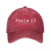 Psalm  The Lord Is My Shepherd Christian Washed Baseball Cap Outdoor For Womens Unisex FeUnisex