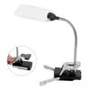 Pro Flexible Hands Free LED Magnifying Glass Desk Lamp Bright LED Illuminated Magnifier with Clamp for Reading