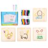 Educational Wood Lacing Toy Embroidery Lacing Board Sensory Toy For Kids Toddler Preschooler Boy Girl Birthday Present