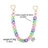 Acrylic Heart Pendant Handcrafted Chain For Bag And Phone Accessories
