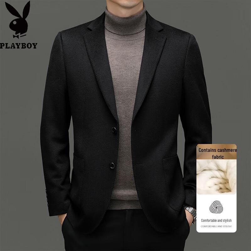 PLAYBOY Мужской повседневный деловой блейзер из смеси шерсти и кашемира