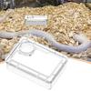1PC Reptile Lizards Geckos Feeding Bowls Anti Overturning Prevent Tenebrio Molitor and Blaptica Dubia Trough Feeder Anti Escape