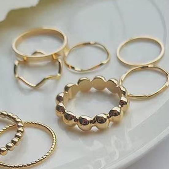 Повязки на палец, гальваническое украшение, гипоаллергенные круглые кольца золотого, серебряного цвета с геометрическим узором, ювелирные аксессуары