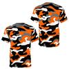 Bold Abstract Splash Tee Bold Orange Black Abstract Splash Design Men's Plus Size T-Shirt Men Women's Tshirt