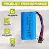 1x Li-ion Аккумулятор 7.4V 600mAh 2S с разъемом SM-3P + USB-кабель – Совместим с радиоуправляемой машиной DE82, TK3086B, TK-3082B, G20601, Машина-перевертыш