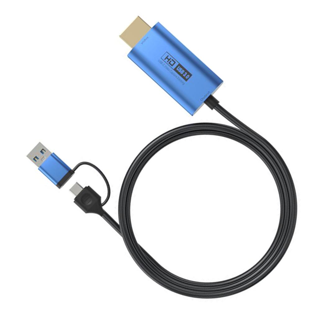 HD to Type C USB3.0 Video Card 4K Input Supports for Recording Live Streaming Teaching Game
