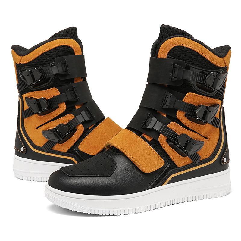 And New Style Large Size Loose High-top Motorcycle Boots Casual Road Riding Boots Racing Boots Riders Outdoor Riding Shoes