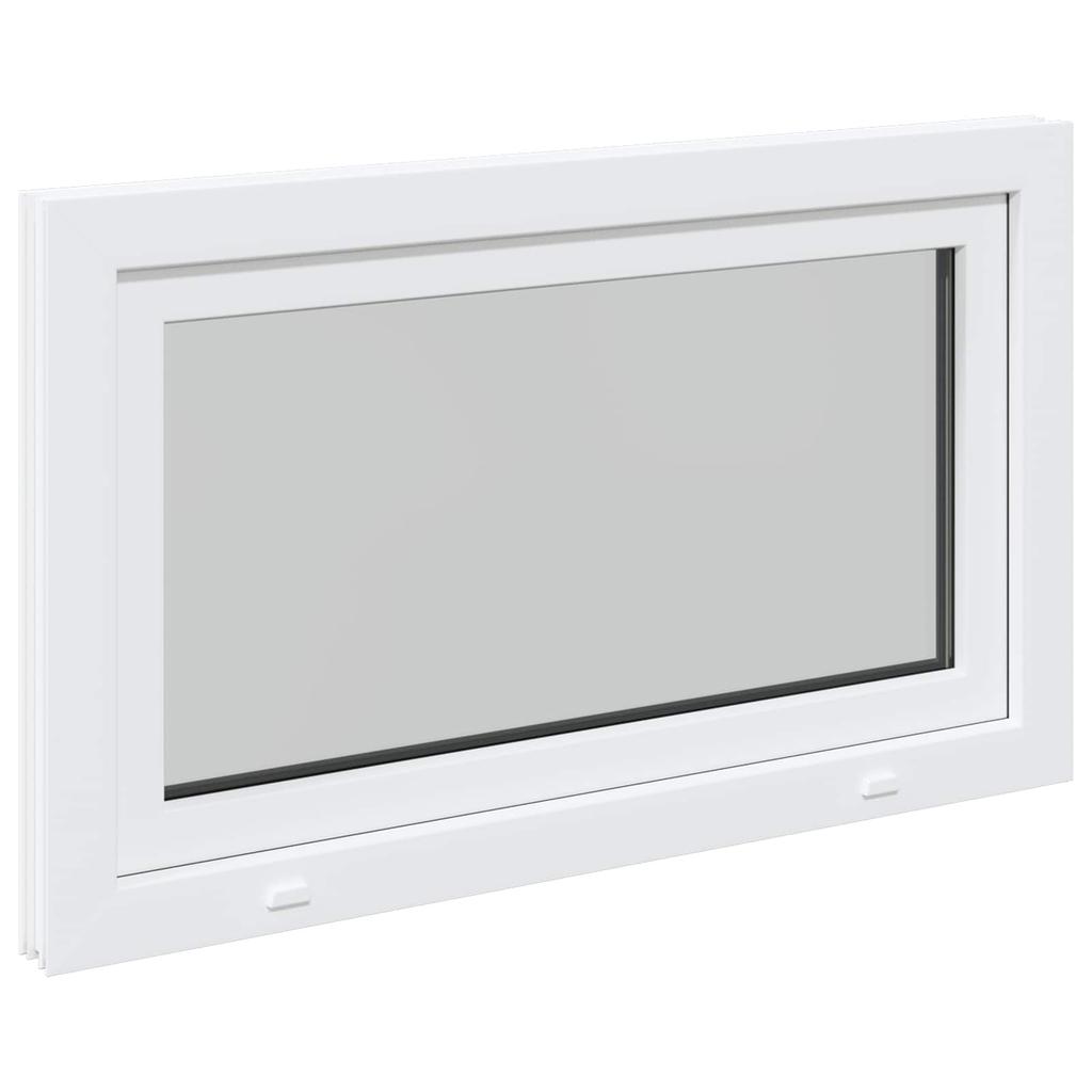 Basement Window RISOR 100 x 60 cm PVC and Glass White