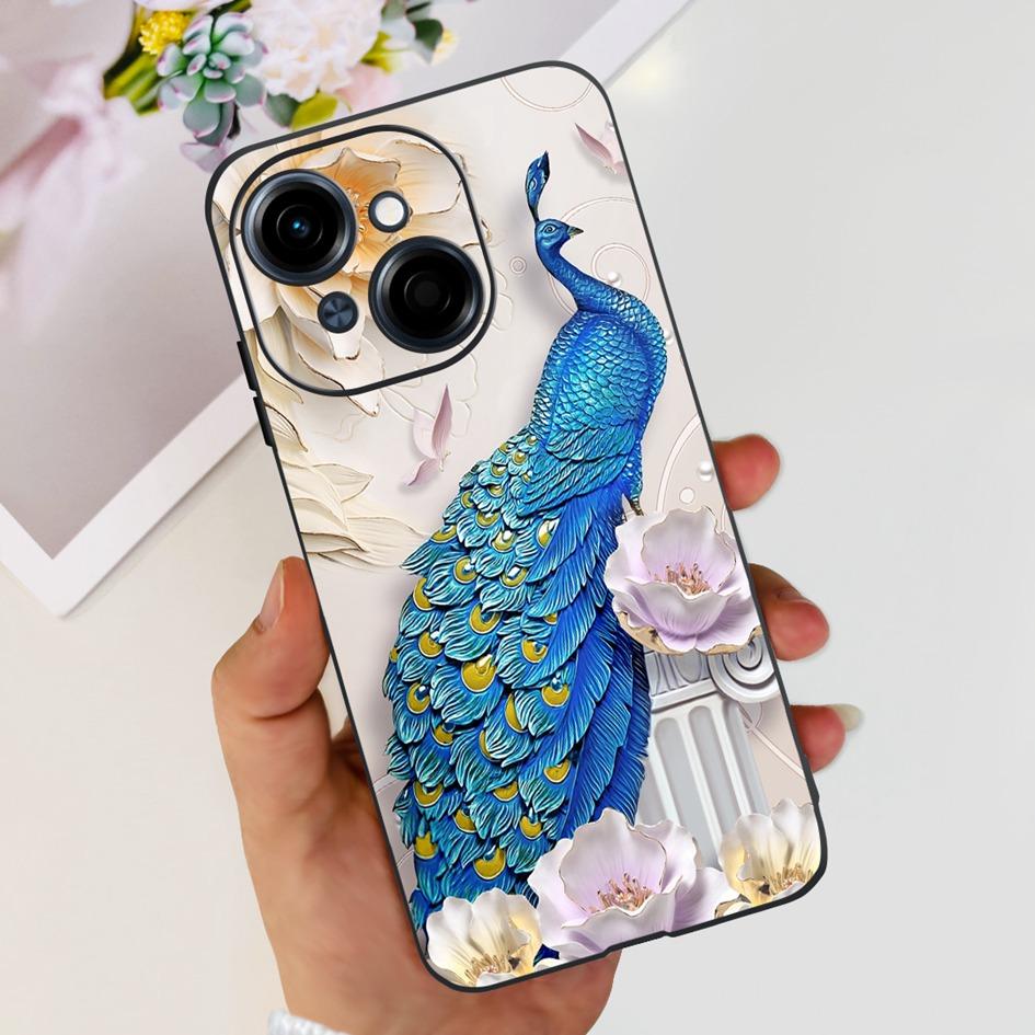Для чехла телефона Tecno Spark Go 1 Чехол 2024 Популярный Цветок Мягкий Силикон Задняя Защитная Крышка Для Tecno Spark Go 2025 Pop 9 Чехол
