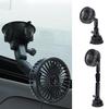 Portable Car Fan Lightweight Suction Cooler For Vehicle 3 Speed Adjustable Fan With Rotating Head For Car Camping Travel