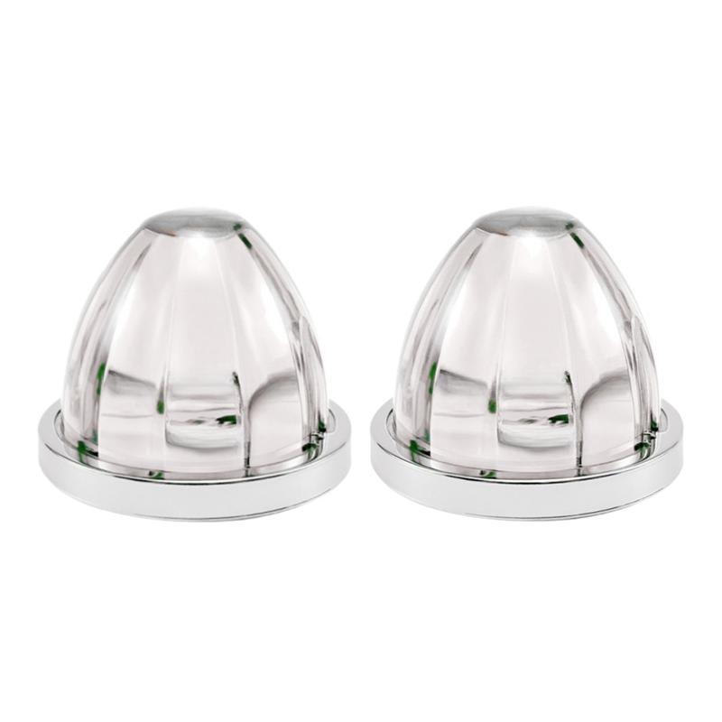 Under Glow Wheel Lights 2PCS LED Side Marker Indicator Turn Signal Brake Lamp Watermelon Lights Semi Truck Trailer White