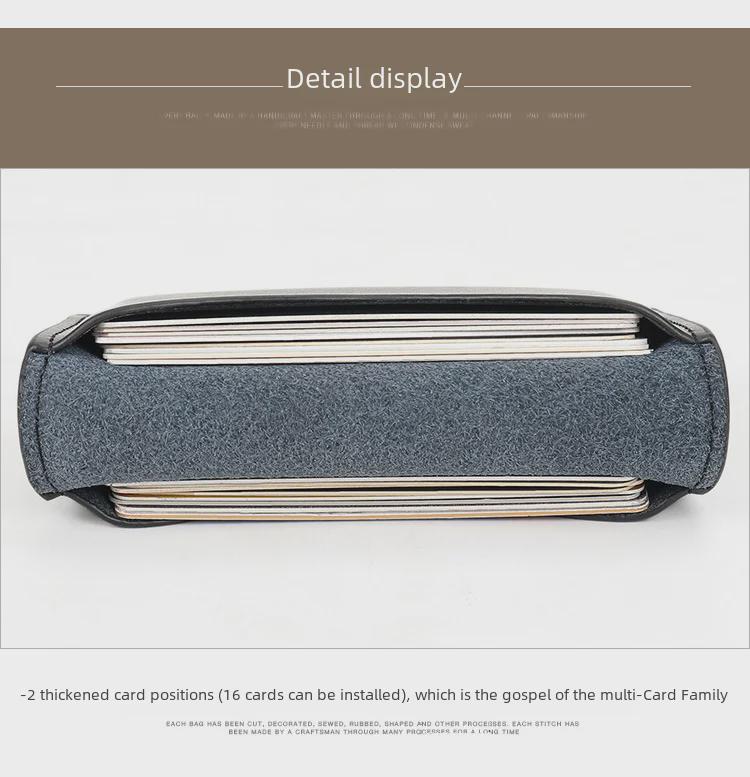 Мужская визитница из натуральной коровьей кожи 3003: Органайзер для визиток и банковских карт