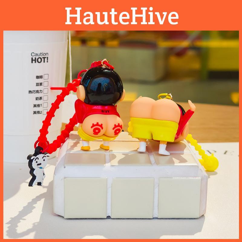 Crayon Eyecatching Shinchan Keychain With Diverse And Whimsical Poking Butt Characters