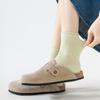Fenteng [Breathable Cotton Socks] 6-pack Stacked Socks Solid Color Versatile Boneless Middle Tube Socks Casual Sports Women's Socks Children