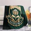 South Africa national football Printed Flannel Blanket, soft throw for bedroom sofa, washable,soccer fan merchandise, great gift.
