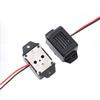 1x 12V Car Light Off Warning Control Buzzer Beeper Adapter Cable-Black Electronic Buzzer Alarm Sound Beeper