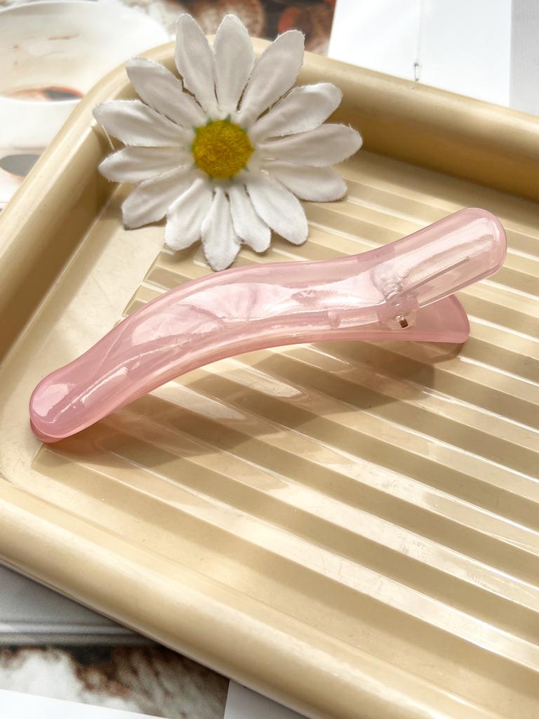 Jelly Colour Slim Bangs Clip Barrettes Duckbill Clip Women's Simple Leopard Hair Clip,Korean Hair Barrettes Hair Accessories