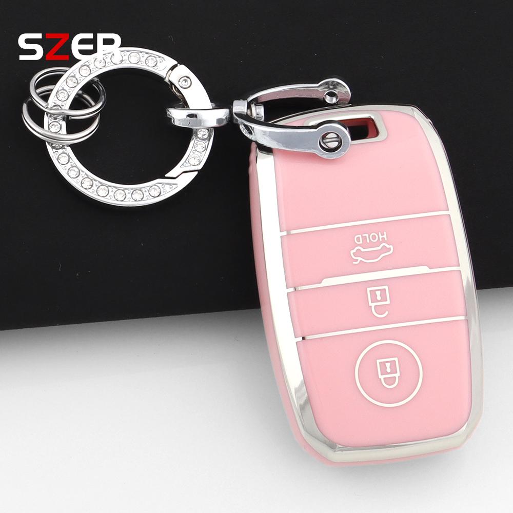 3 4 Кнопки ТПУ Чехол-оболочка для автомобильного брелока-ключа Для Kia Sportage Cerato Optima K2 K3 K4 K5 Rio Picanto Soul Sorento Sedona