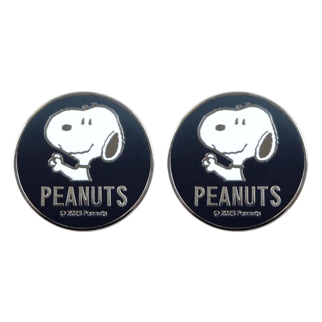 Meiho Набор из 2 серебряных колпачков на болты с номером Snoopy для номерного знака