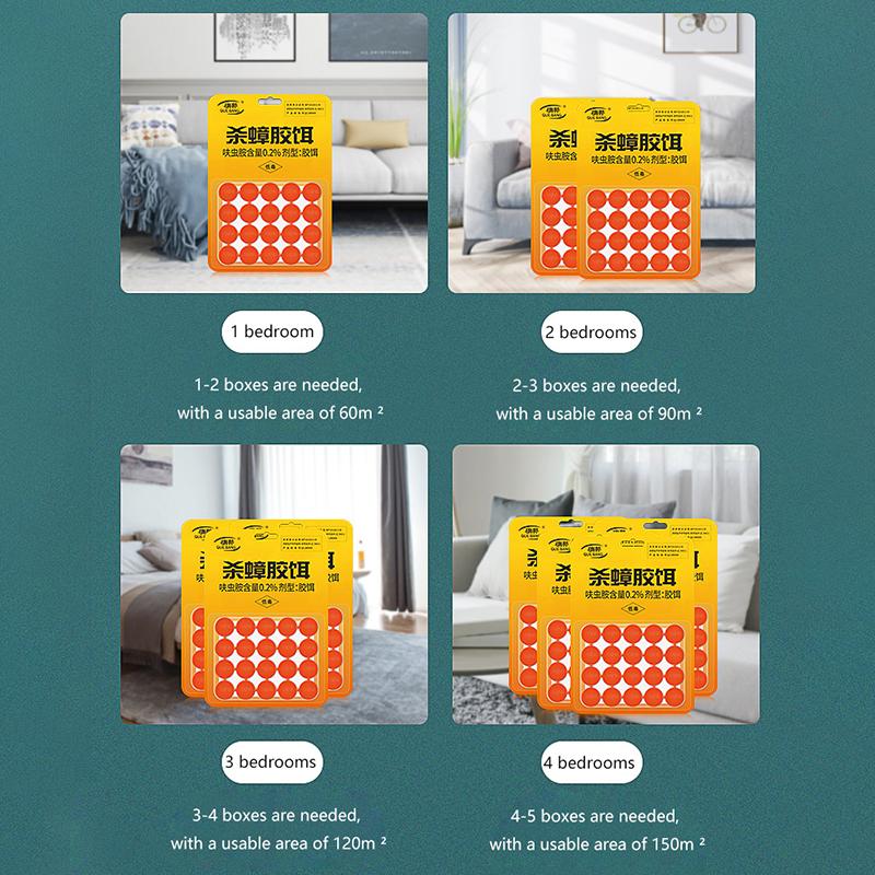 Cockroach Cockroach Nest End Cockroach Catch Glue Bait Sticker Cockroach Traps Non-Toxic Pest Control Tool For Kitchen Bedroom