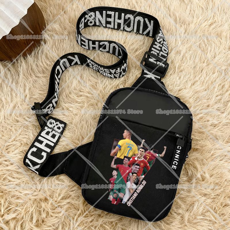 Милая мультяшная футбольная звезда Детская сумка-слинг Многофункциональная уличная нагрудная сумка Для мальчиков и девочек Подарок для путешествий