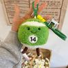Cartoon Simulation Small Billiard Ball Pendant Ball Plush Toy Bag Doll Keychain Hanging Desktop Ornament