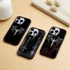 Чехол для телефона C-Cool Dark Gothic Cross Mark Серебристый корпус Для IPhone 17 16 15 14 13 12 11 Pro Max Plus