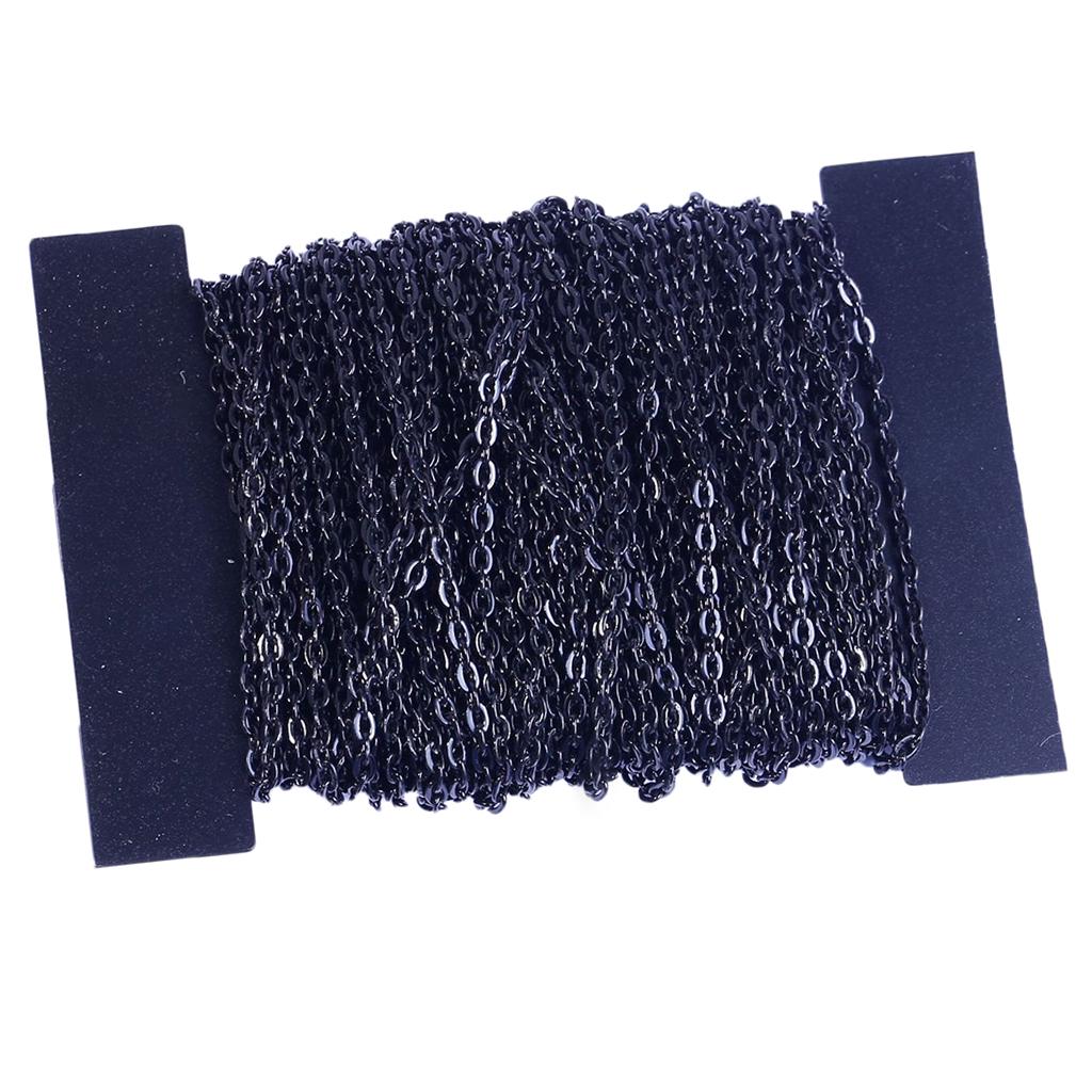 1 рулон железных крестообразных цепей, кабельное звено для изготовления ювелирных изделий своими руками, золотого цвета